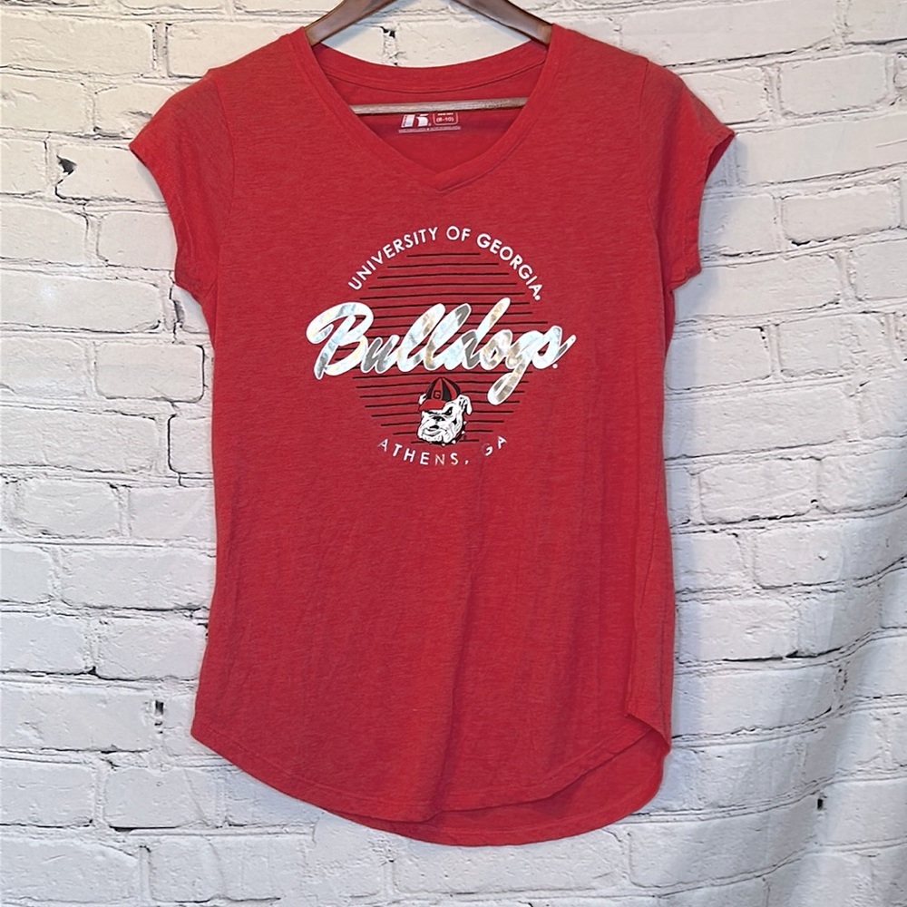 Russell Short Sleeve University Of Georgia Bulldogs T-Shirt Size Medium